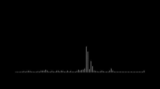 Audio Spectrum Animation with Black Background