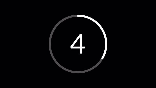 15 second countdown animation on transparent background, fifteen minute countdown timer in 15 seconds  , 0 to 15 sec countdown video with alpha channel in 4k.