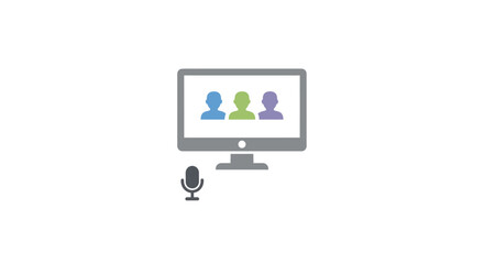 Fototapeta premium Online Meeting Video Conference Call.