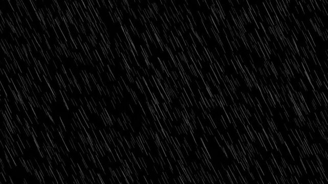 Rainfall Animation with Falling Rain Drops Weather Effect
