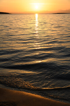 Sunset Over Calm Sea at Elafonisos