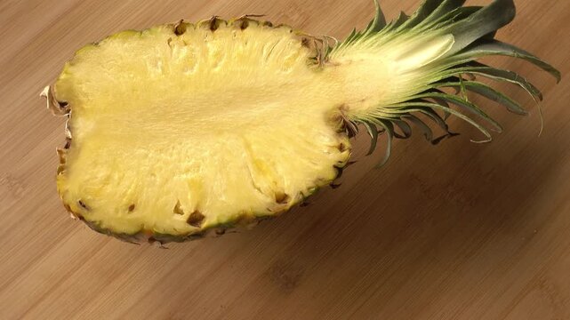 Fresh Sliced Pineapple in Rotation