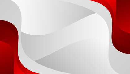 Red curve on a white background vector