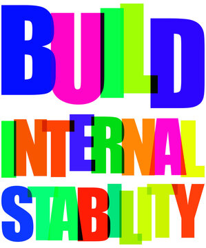 Build internal stability text on transparent background