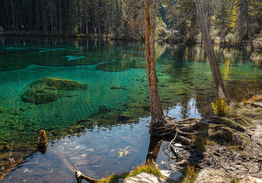 Grassi lakes  in Alberta Canada.
