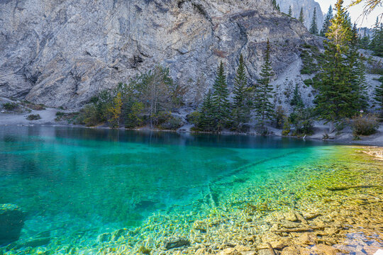 Grassi lakes  in Alberta Canada.