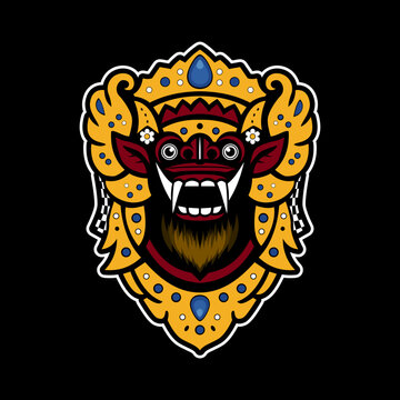 Barong Bali vector