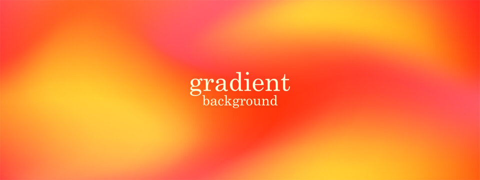 Sunset colored background with a mesh gradient in vibrant shades of orange, red, and yellow