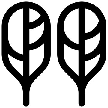 Spinach. Editable stroke vector icon.