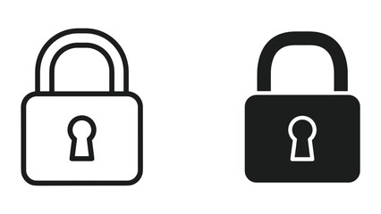 Padlock Icons Security Concept