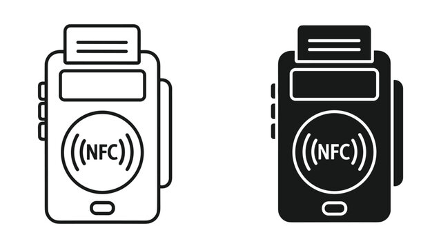 NFC Payment Terminal Contactless Transaction Concept