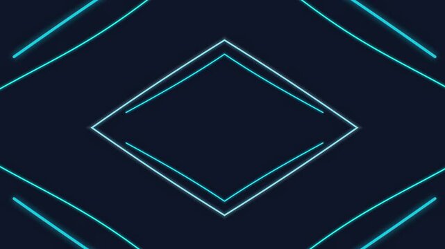Abstract blue starry technology motion background with glowing lines and light pattern design vector illustration wallpaper, Video 4K