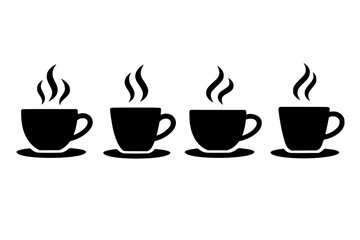 Fototapeta premium Simple Coffee Cups Design