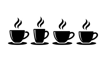 Obraz premium Simple Coffee Cups Design