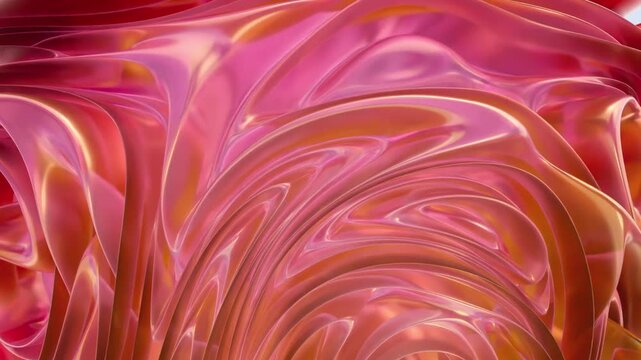 abstract colorful deforming wavy texture. 4K seamless loop 3d render with alpha matte. modern minimalist futuristic style. center empty space