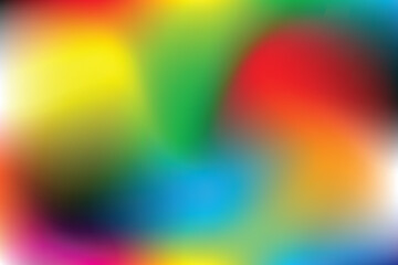 Bright abstract rainbow gradient background with smooth blurred neon color blend vibrant holographic spectrum waves modern digital art backdrop