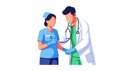Fototapeta premium Healthcare team examining patient arm during consultation