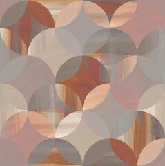 Seamless abstract art black and white pattern with fish scales for textiles. High quality photo © Марина Воюш