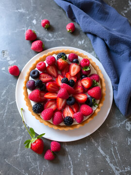 Tarte aux fruits rouges