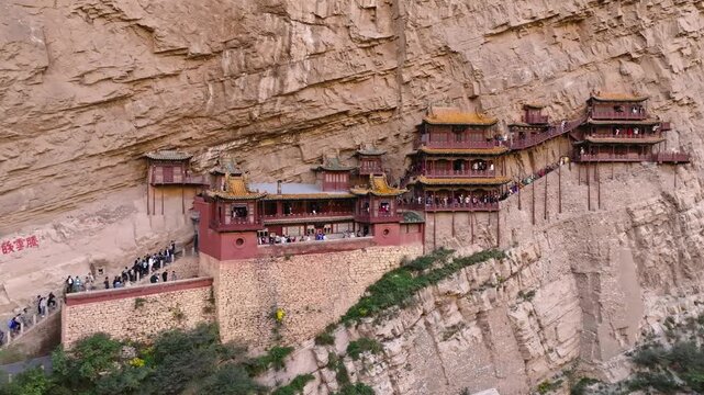 Hanging Temple at Datong, China - Ancient Cliffside Architecture