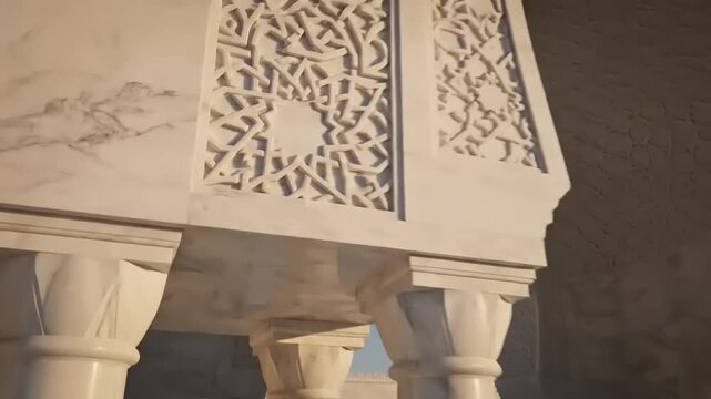 Intricate Islamic Architecture and Ornate Details.