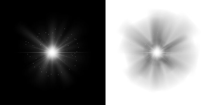07 Png white glowing sun light