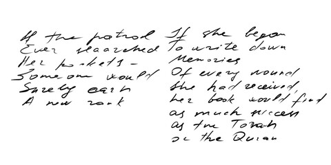 Vintage essay manuscript sheet scribbled antique handwriting in cursive pen and ink totally unreadable nonsense script illegible letters decorative messy writing background for old fashioned paper