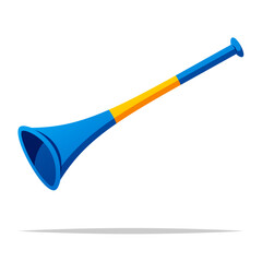 Vuvuzela horn trumpet vector isolated illustration