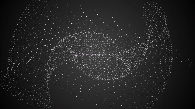 Deep Space Gradient Background with Expanding Central Particle Field