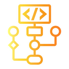 software development Line Gradient Icon