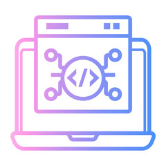 software development Line Gradient Icon
