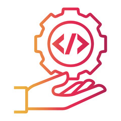 software development Line Gradient Icon