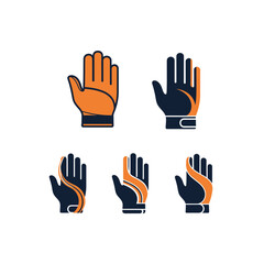 Obraz premium Work Gloves Set vector illustration