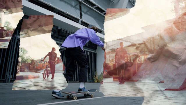 Torn Paper Transition 07