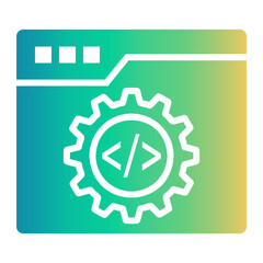 software development Gradient icon