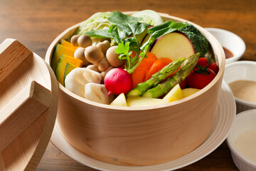 野菜のせいろ蒸し