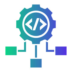 software development Gradient icon