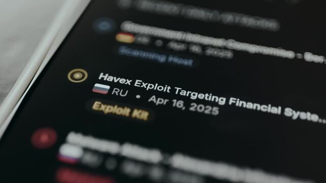 Report on cybersecurity threats displaying the origin, date and type of cyberattack