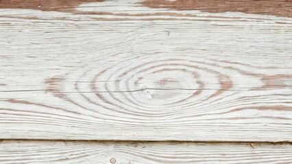 Fototapeta premium Weathered white painted pine wood texture with knot 