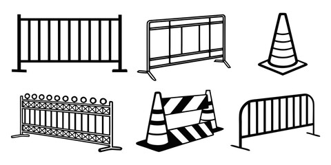 Assorted road construction signs and barriers for traffic management Vector © MST CHIN BANU BEGUM