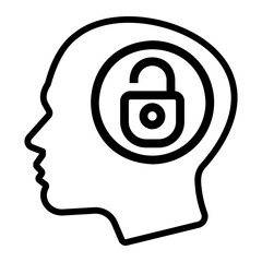 critical thinking Line Icon