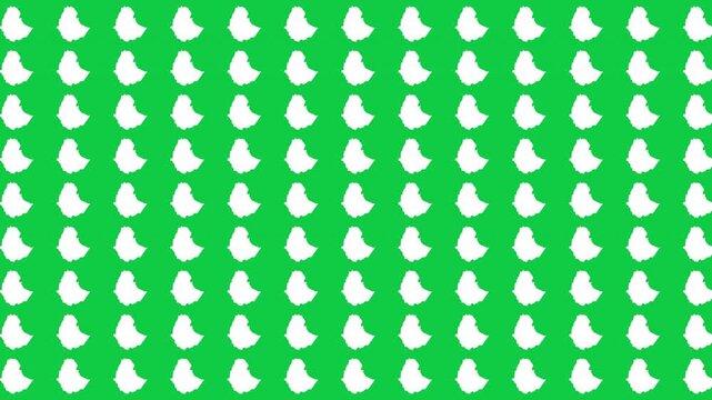 Ethiopia map pattern scrolling perfect 10 second loop with green background