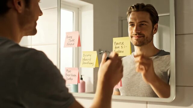 Reflect Sticky Notes Sticky Note On Mirror Images – Browse 1,385 Stock Photos, Vectors, and ...
