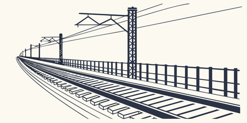 A vintage steam train traveling through a rural countryside landscape Vector © RABBY