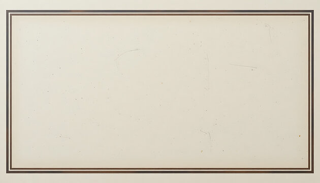 Beige background with brown double border frame