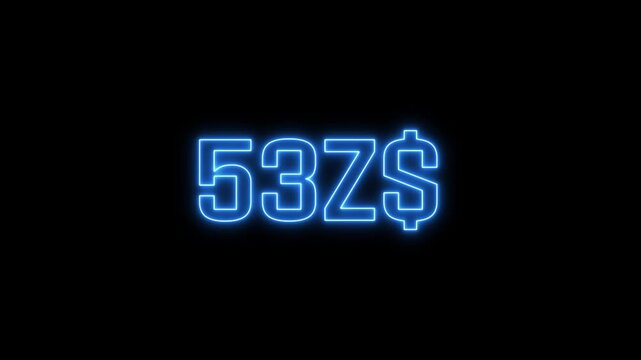 Watch numbers count seamlessly from zero to four hundred Zimbabwean Dollars. Ideal for financial videos, digital currency displays, fintech projects, and money-themed presentations.