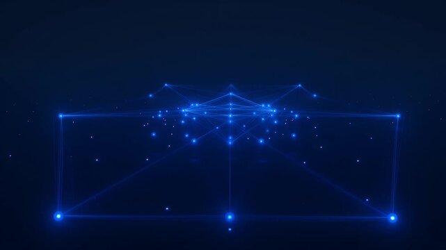 Stunning starry night sky with glowing constellation pattern