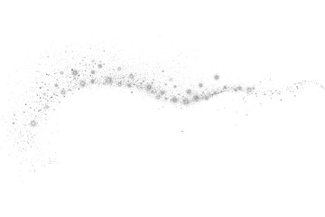 Obraz premium Silver Glitter Wave Silver Glitter shiny swirl Glittering stars with golden shimmering swirls, shiny glitter design. Magical motion, sparkling lines on a black background.depicting a silver glitter 