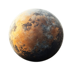 Exoplanet Discovery - Fascinating Exoplanet Isolated on White Background