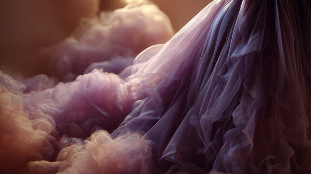 Tessuto violetto. Seta. Moda.